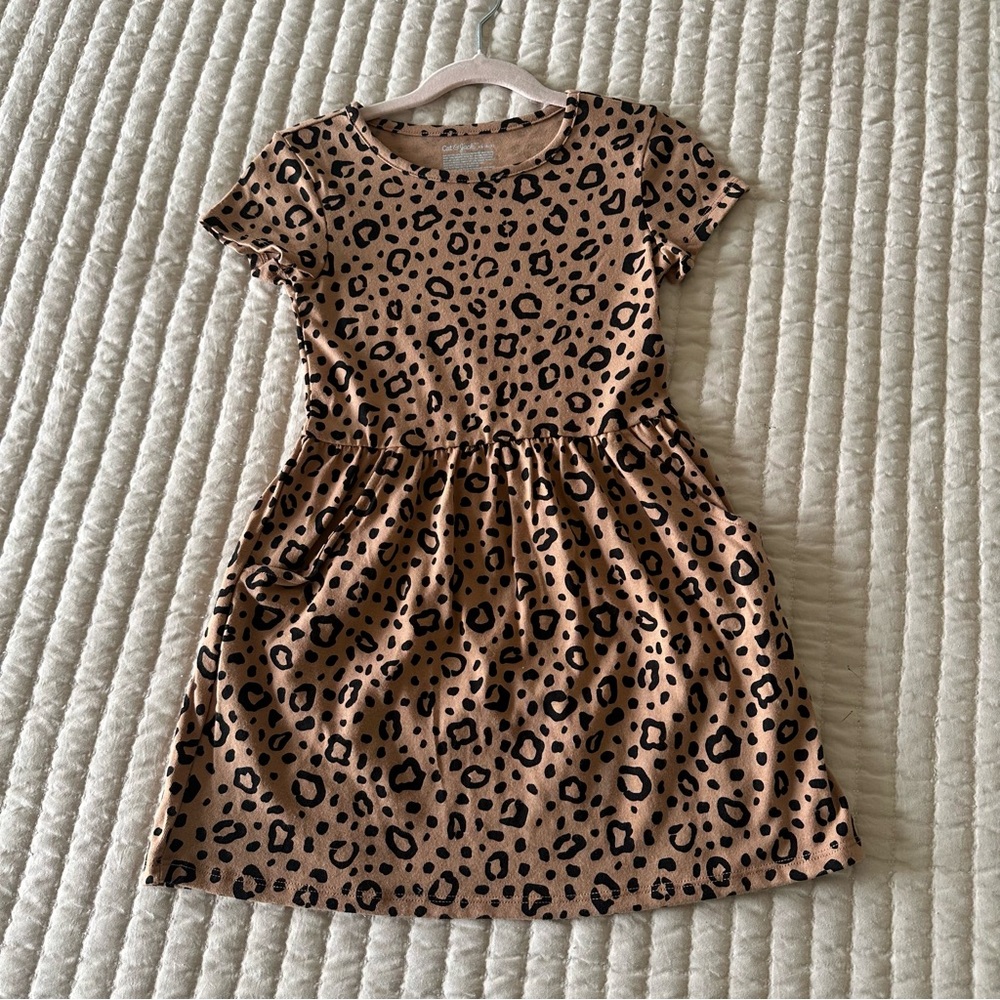 Leopard Print Kids Dress